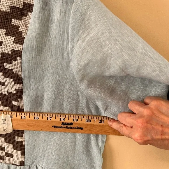 Knee length 100% linen dress - Picture 10 of 11